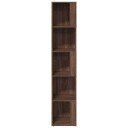 vidaXL Hjørneskap brun eik 33x33x164,5 cm konstruert tre