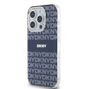 DKNY IML Mono & Stripe MagSafe-etui for iPhone 15 Pro - blå