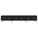 vidaXL TV-benk svart 150x36x30 cm konstruert tre 8720845944940