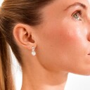 Pilgrim Øredobber Fire Earrings Silver plated Sølv