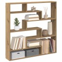  Kubeformet vegghylle 7 rom artisan eik konstruert tre 8721158650610