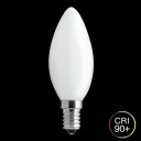 Unison HG LED Kronelyspære E14 2700K 1.5W Opal Dimbar