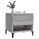  Sidebord grå sonoma 50x46x50 cm konstruert tre 8720845669058