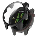 Beskyttelsesskall med skjermbeskytter i herdet glass til Garmin Forerunner 255s - Svart