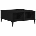 Kaffebord Svart Eik 60x60x30 cm Konstruert Tre