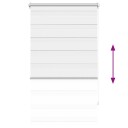 vidaXL Zebra Gardiner 90 x 150 cm Hvit
