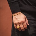 IX Studios Curb Armbånd 22 kt. Gullforgylt sølv DMVGD110GD17 - Unisex - 925 sterling silver