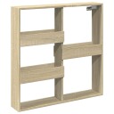  Veggskap sonoma eik 80x15x80 cm konstruert tre 8721158388346