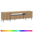 vidaXL LED TV skap Artisan eik Konstruert tre