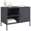  TV-benker 2 stk antrasitt 68x39x50,5 cm stål 842999
