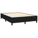  Boxspring sengeramme svart 135x190 cm Double stoff