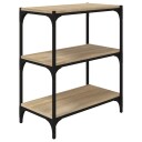  Bokhylle sonoma eik 60x33x70,5 cm konstruert tre og stål