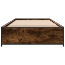  Sengeramme røkt eik 90x190 cm konstruert tre og metall 8721012986442