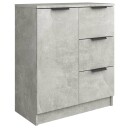 vidaXL Skjenk betonggrå 60x30x70 cm konstruert tre