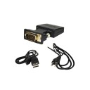 Estore VGA Til Hdmi adapter Med 3.5 Mm Lydport