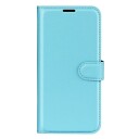 INCOVER Samsung Galaxy A14 (5G) PU Litchi Skin Flip Deksel med Lommebok - Blå