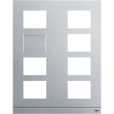 ABB Velkomstramme for Videosystem, Alu, Størrelse 2/4, 41388cf-a