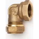 3/4" x 22 mm TA FPL-albue med muffe