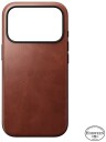 Nomad Modern Horween skinndeksel (iPhone 17 Pro) Burgundy