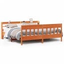 Sengeramme uten madrass voksbrun 180x200 cm heltre furu 3306998