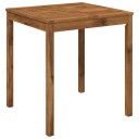 vidaXL Hage middagsbord Naturlig 70 x 68,5 x 75 cm Solid akasietre
