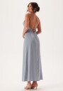 Bubbleroom Occasion Waterfall Satin Ankle dress Light blue 46