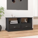vidaXL TV-benk svart 93x35,5x45 cm konstruert tre