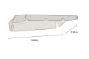 Brafab Bonn verandahusketak Svart 200 x 130 cm Svart