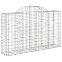  Gabionkurver buede 50 stk 200x50x120/140 cm galvanisert jern