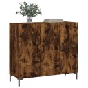 vidaXL Skjenk røkt eik 90x34x80 cm konstruert tre