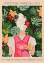 Woman In Tropical Garden Plakat / 50x70