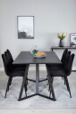 Venture Home   Spisegruppe Maggie med 6 stk Penally spisestoler   Svart