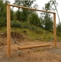 Balansebro med stokk