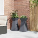  Planteholder Antrasitt Plast 35 x 35 x 73 cm Dekorative Innlegg