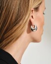 Tom Wood Jewellery Bao Hoops Large Øredobber Sølv