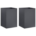 vidaXL Hageblomsterpotte 2 stk. Antrasitt 40 x 40 x 75 cm
