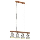 vidaXL Industriell taklampe sølv E27 mangotre