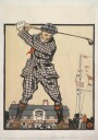 Man Swinging Golf Club 1915 Plakat / 50x70