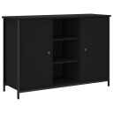 vidaXL Skjenk svart 100x35x70 cm konstruert tre