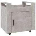  Tralle til skrivebord betonggrå 60x45x60 cm konstruert tre