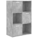 vidaXL Oppbevaringsskap betonggr? 60x29,5x90 cm sponplate