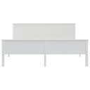 vidaXL Sengeramme hvit heltre furu 200x200 cm