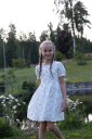 Vilje & Ve Sara kjole til barn Bluelilac 128