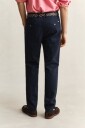 Klassiske chinos i slim fit EVENING BLUE 3130