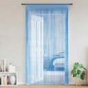  Trådgardiner 2 stk lyseblå 140x250 cm 8721158550620