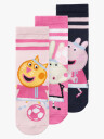 Name It Merana Peppa 3-Pakk Socks Rosa 19/21