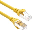 ACT Nettverkskabel Cat6A S/FTP TPE RJ45 Ultrafleksibel 1.5 m Gul