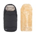 Vognpose Voksi Urban Grey HD Cream + Lammeskinn til vogn Natur