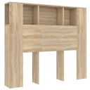 vidaXL Sengegavlskap sonoma eik 120x18,5x104,5 cm
