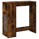  Barbord med stativer røkt eik 101x40x103,5 cm konstruert tre 8721158386564